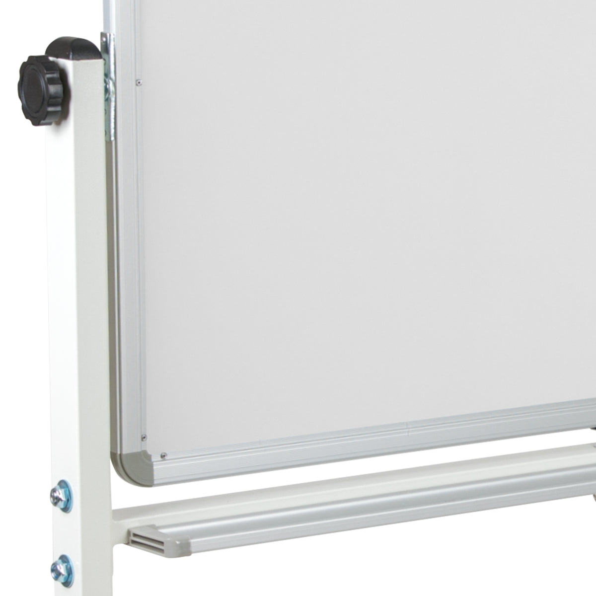 Double-Sided Mobile White Board with Pen Tray N241057