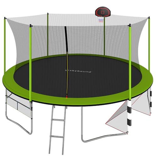 10ft 12ft 14ft 15ft 16ft Trampoline with Safety Enclosure Net T526496