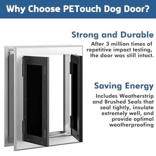 Aluminum Pet Door with Double Panels O62260