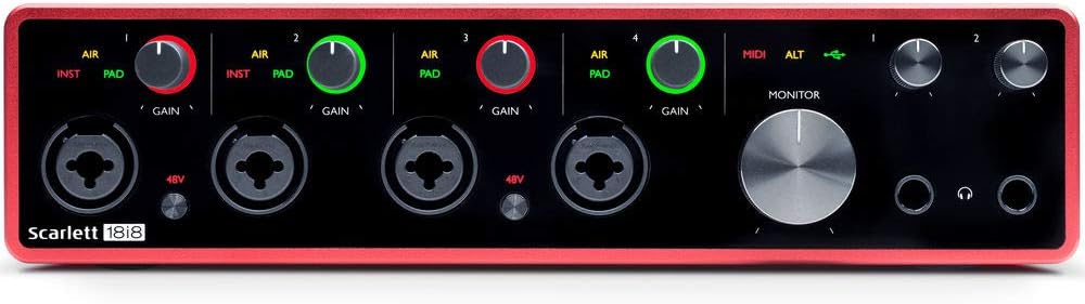 USB Audio Interface with Microphone Stand & XLR Cable Bundle B408866