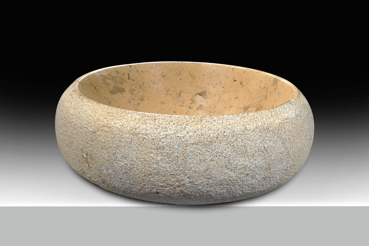 Classic Cream Marble Vessel Sink T71591