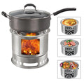 4 In 1 Camping Stove Portable Multi-functional Wood Stove A762453