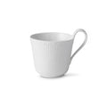 White Fluted Half Lace High Handled Mug Y2567