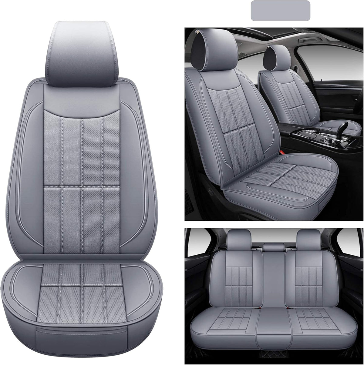 Leather Car Seat Covers Front Pair H123414