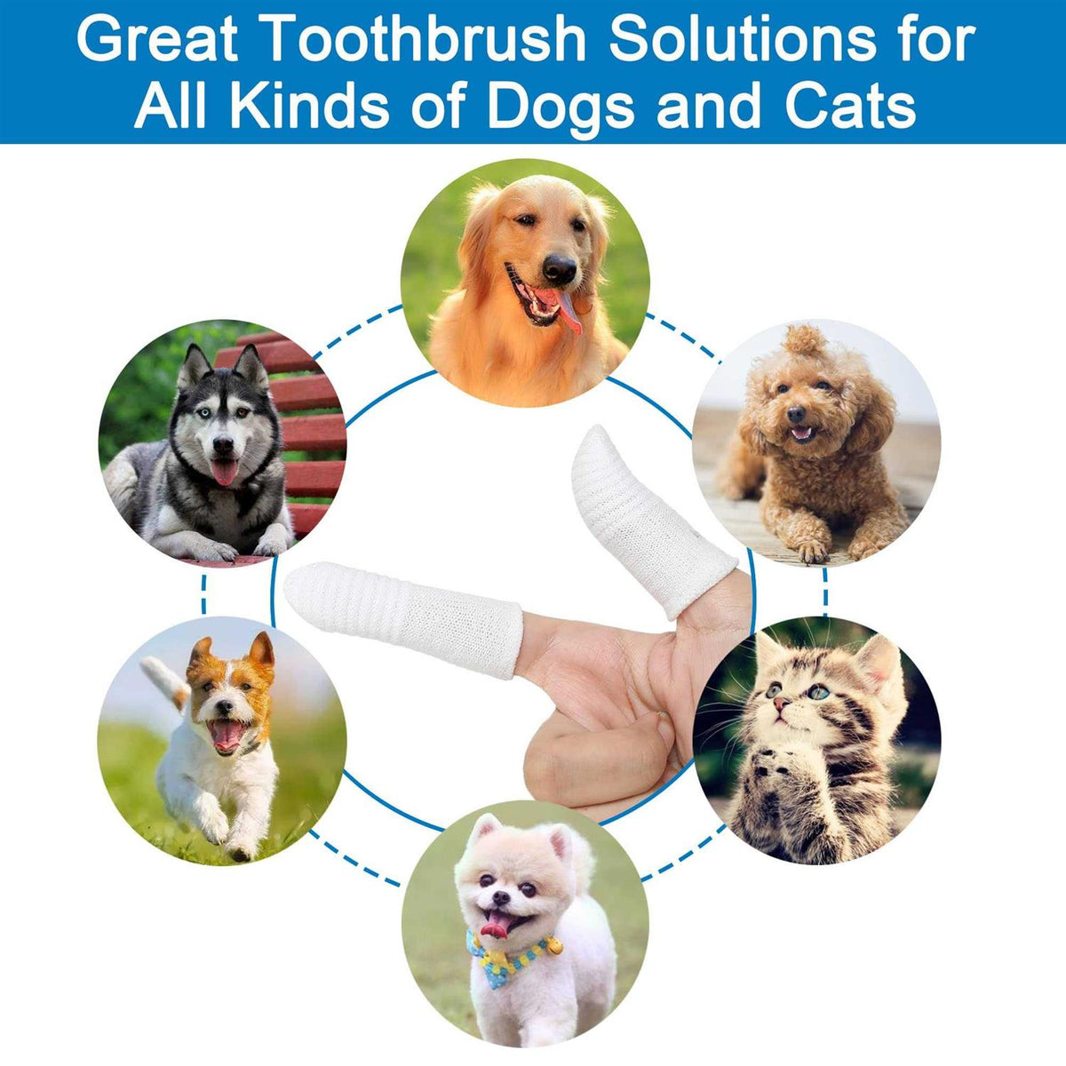 Dog Cat Finger Toothbrush O311957