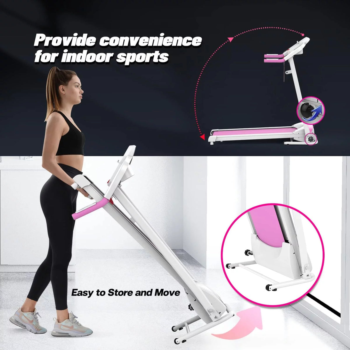 Folding Electric Treadmill Q13004