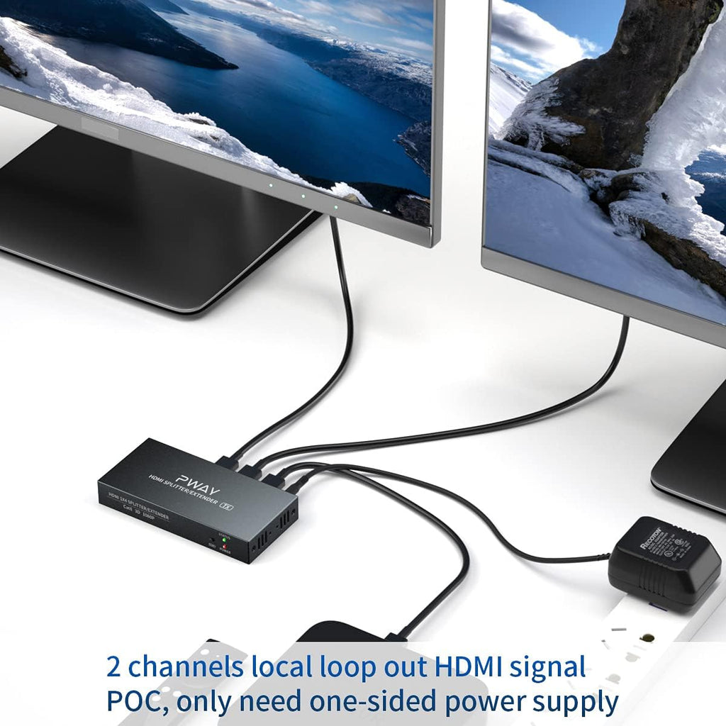 HDMI Extender Splitter 1x2 4K 30Hz L106