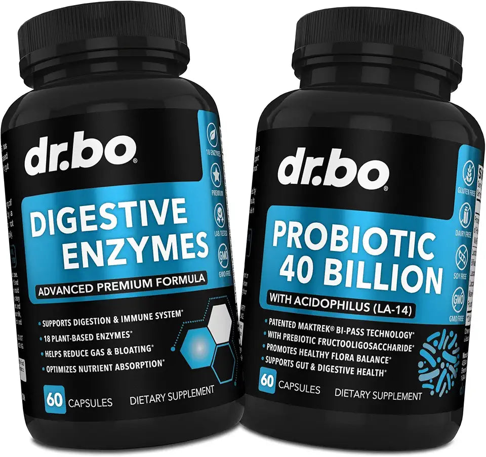 Digestive Enzymes Probiotic 40 Billion CFU Capsules Y984