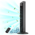 30 Tower Fan 120° Oscillating 60dB Quiet with Remote Control 3 Speeds 3 Wind Modes Timer Dark Gray N43348