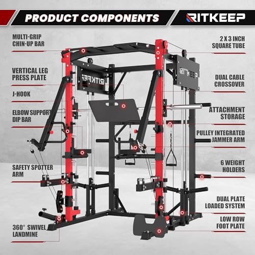 Smith Machine with Jammer Arms & Leg Press X93800