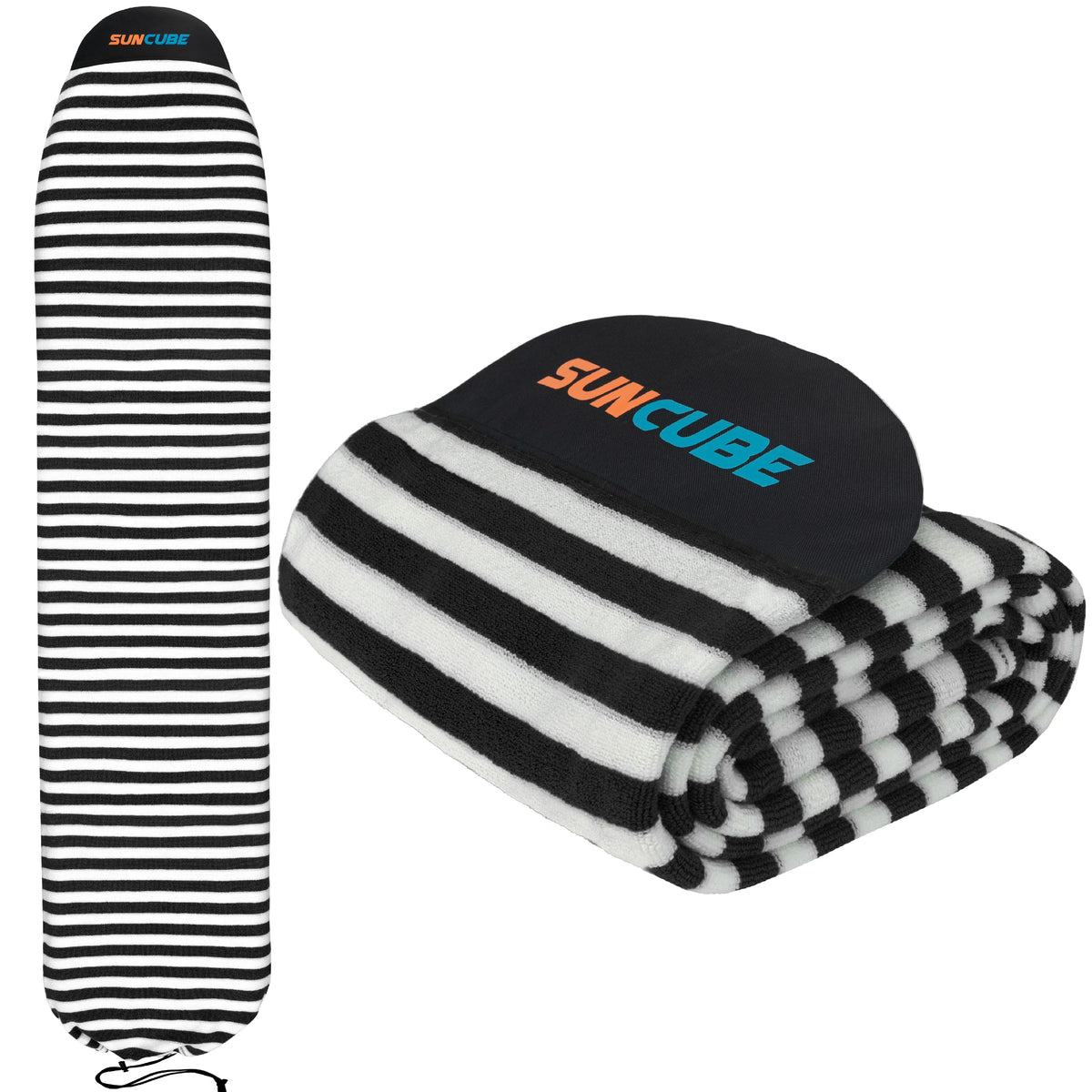 Black White Hybrid Surfboard Sock Cover H464967