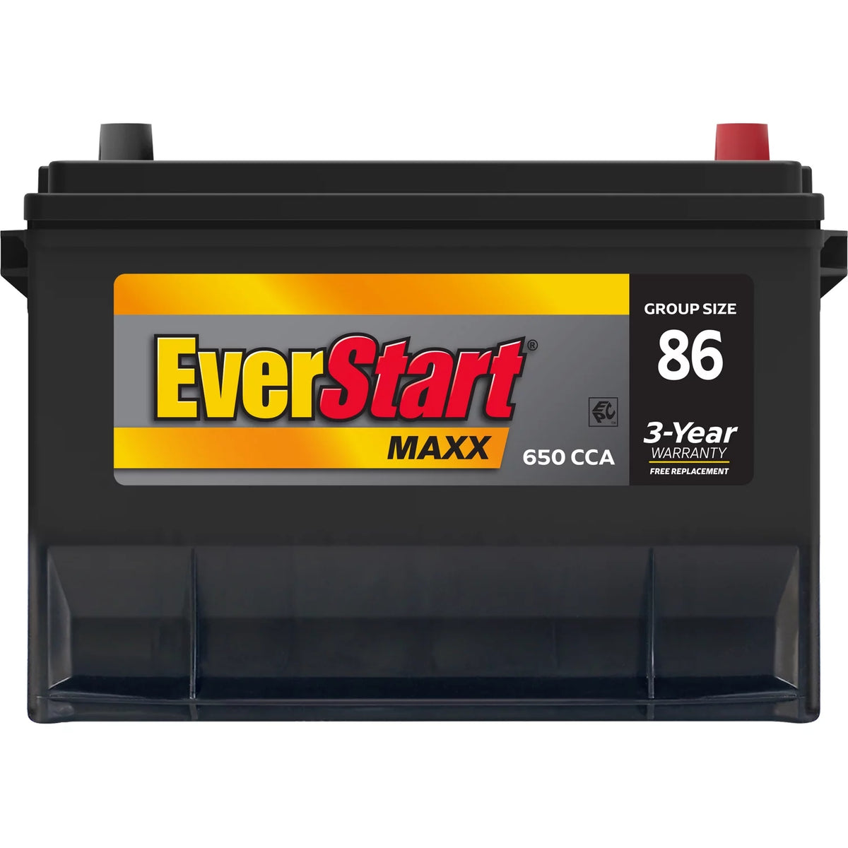 Group Size 86 12 Volt 650 CCA Lead Acid Automotive Battery O971