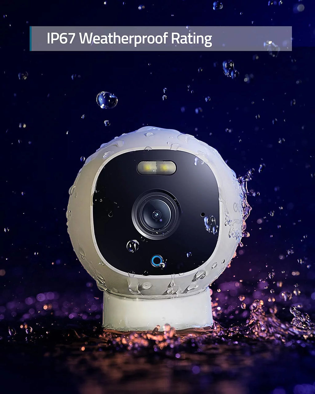 2K Wired Outdoor Surveillance Camera with Spotlight A324