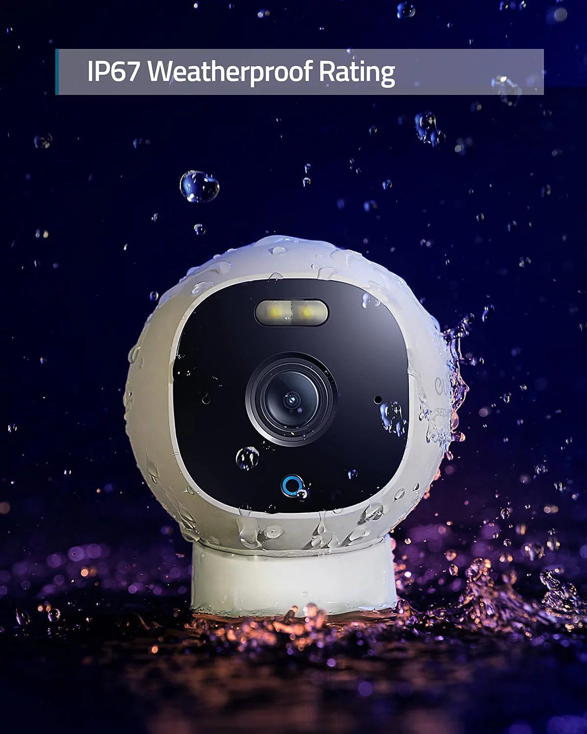 2K Wired Outdoor Surveillance Camera with Spotlight A324