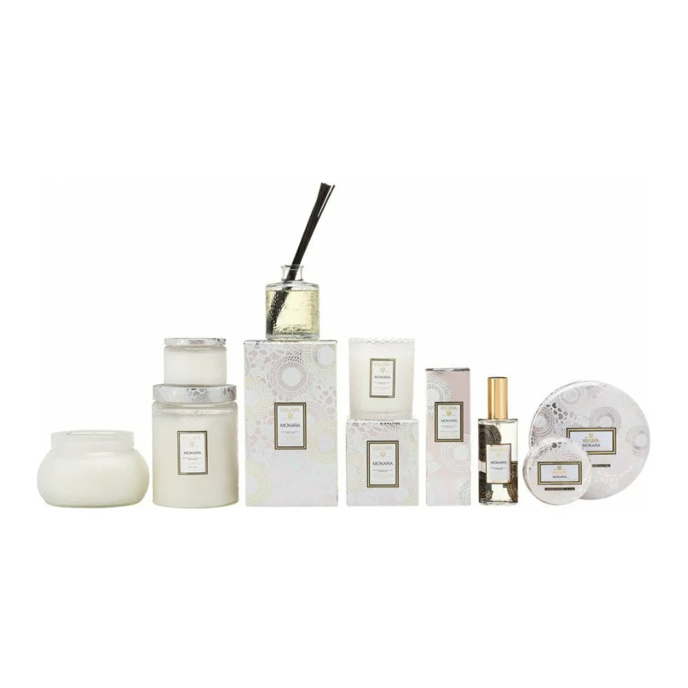 18oz Embossed Glass Jar Candle A9957