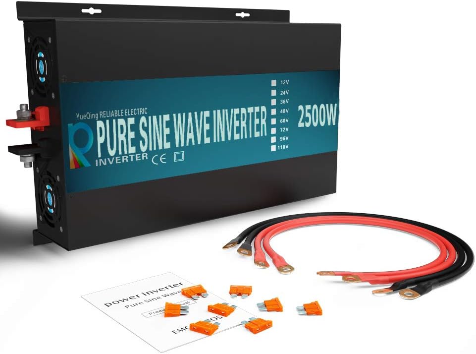 2500W Pure Sine Wave Power Inverter 24V DC to 120V AC Z438019