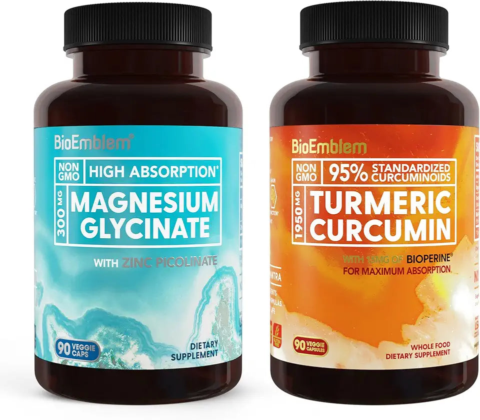 Magnesium Glycinate with Zinc and Turmeric Curcumin T3919