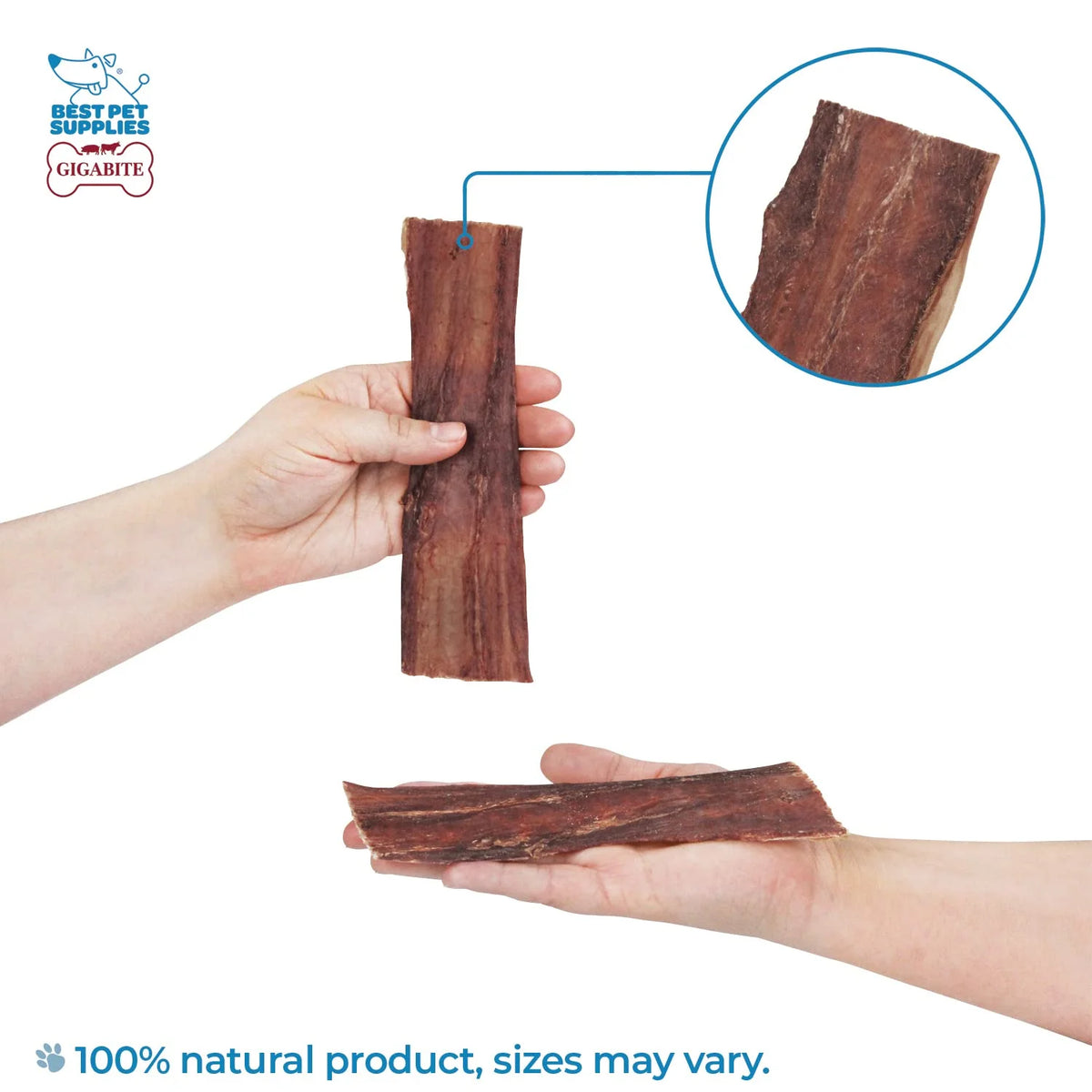 6 Inch Beef Gullet Jerky Strips Dog Treat 25 Pack Z940