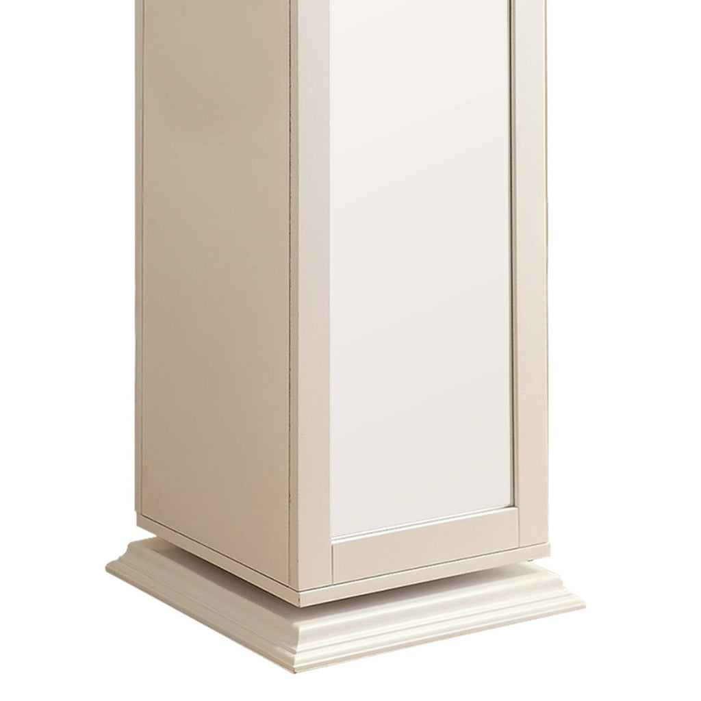 White Metal Accent Cabinet G186
