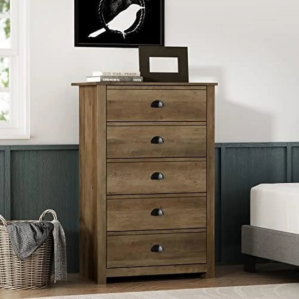 5 Drawer Wood Dresser Q251