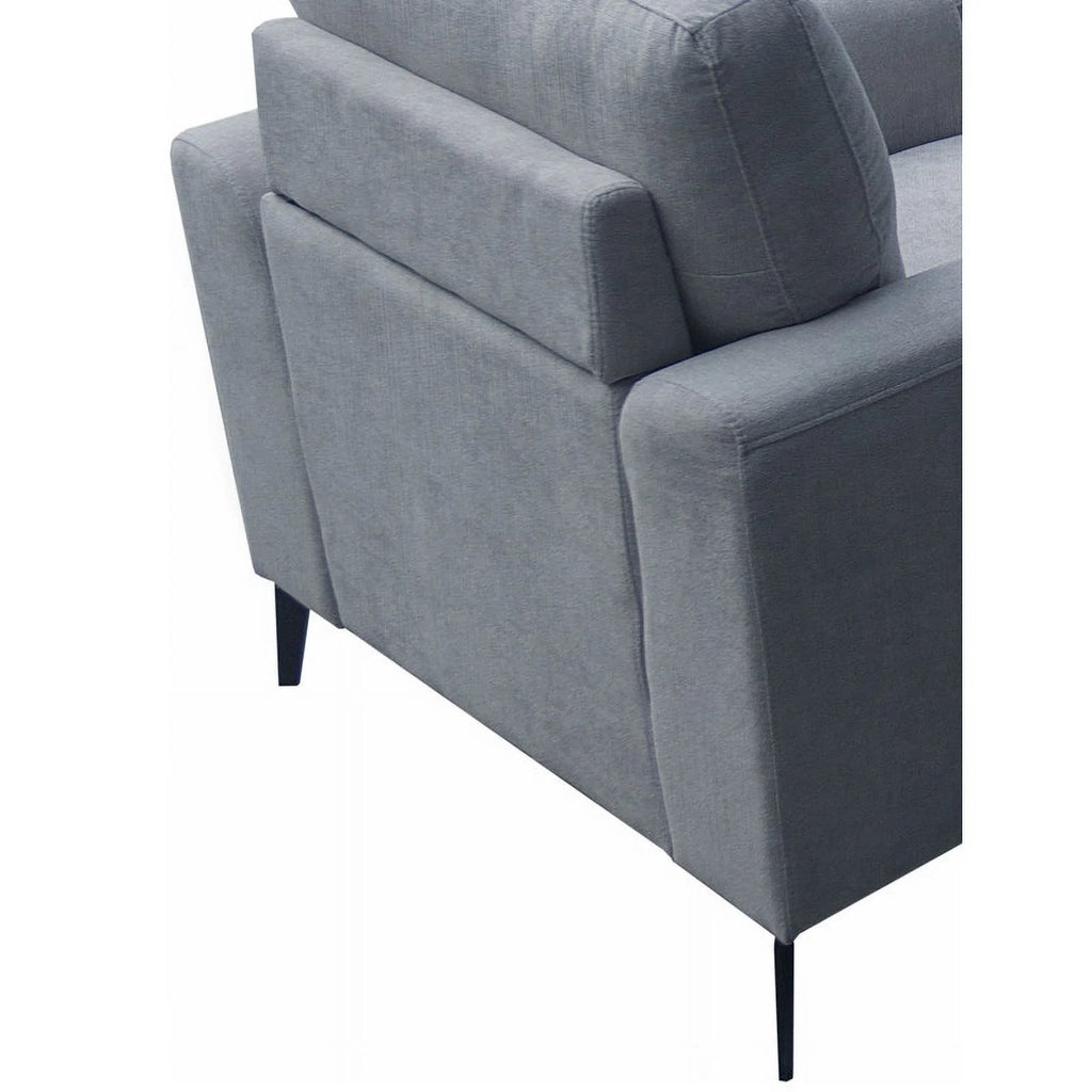 Gray Chenille Sofa Loveseat Chair Set L9244