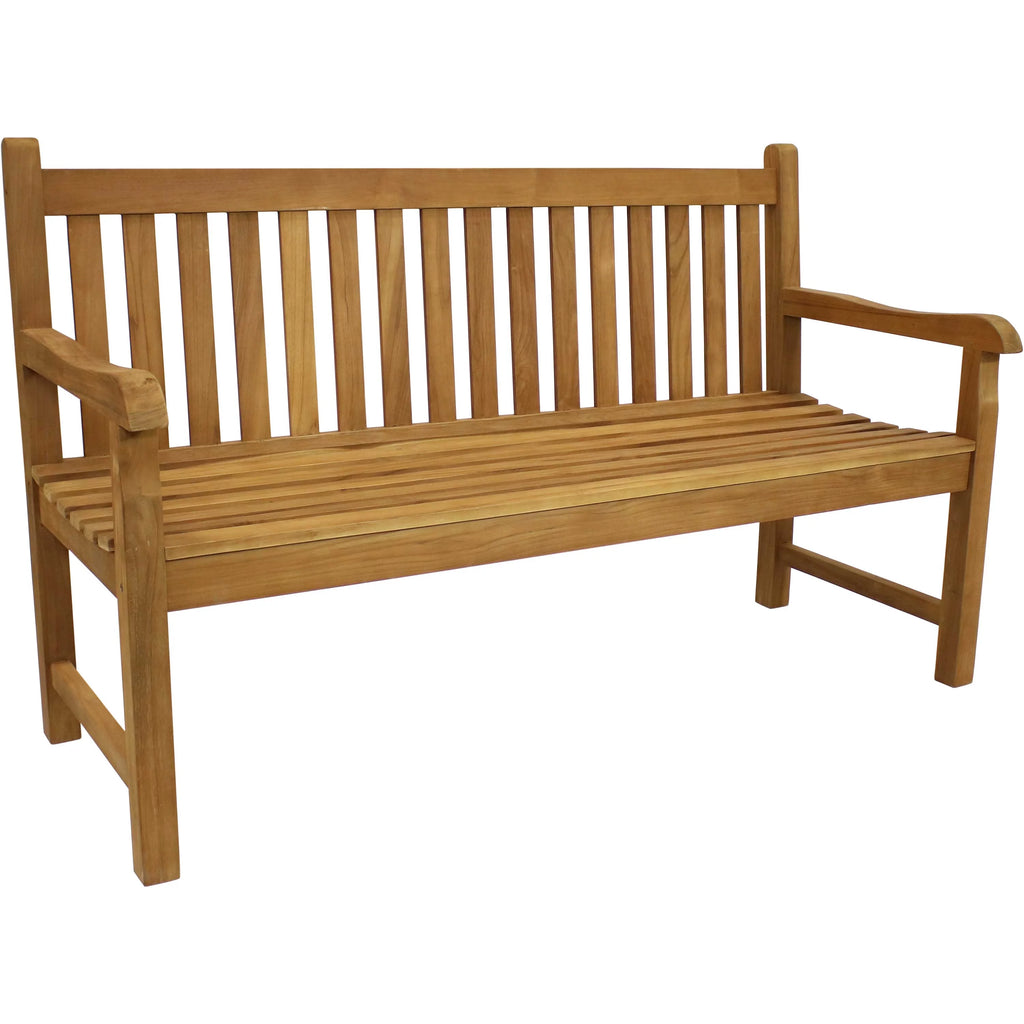 Teak Wood Patio Garden Bench J468625