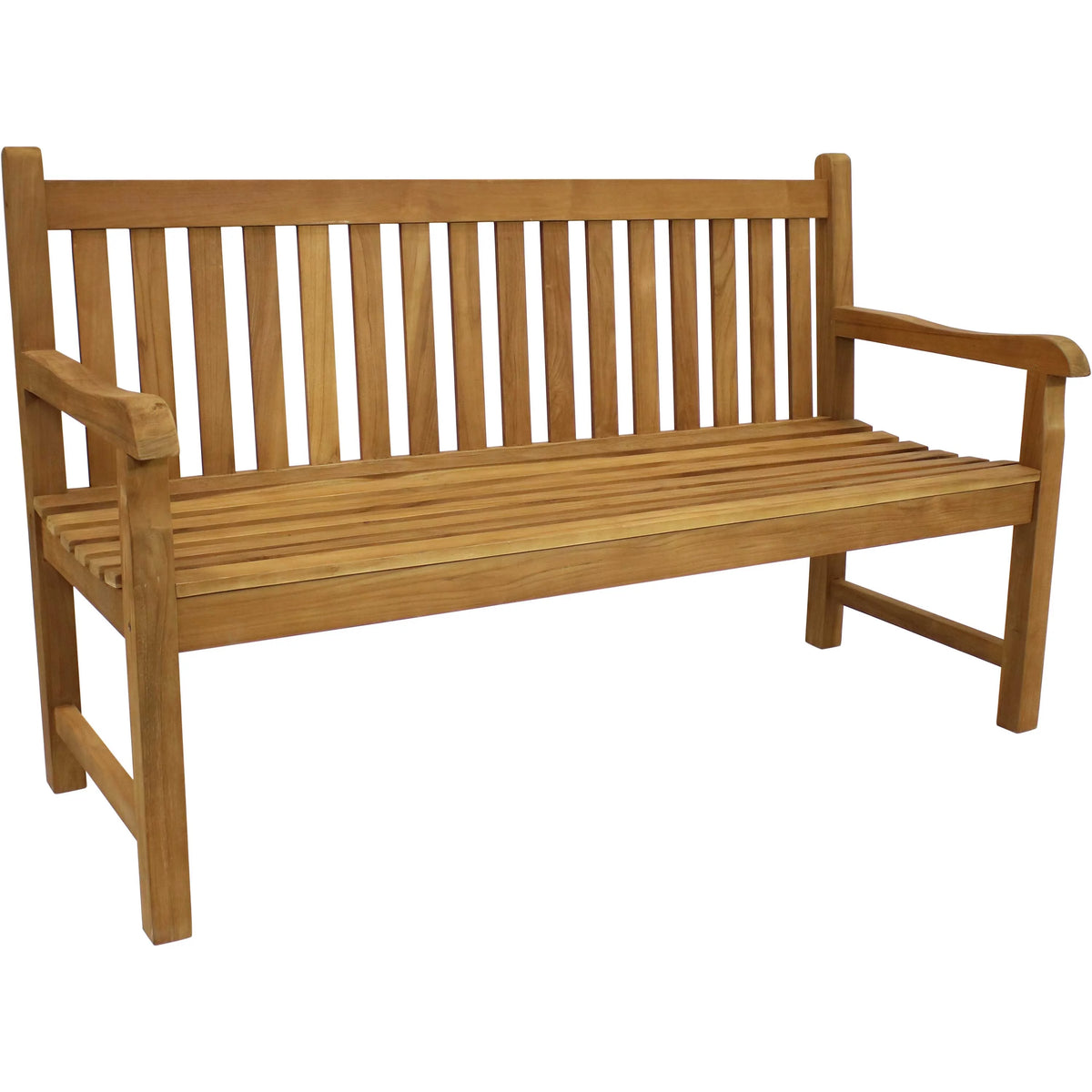 Teak Wood Patio Garden Bench J468625