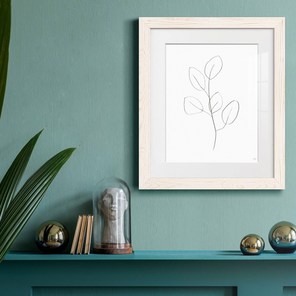 Framed Print 17X20 Black A6185