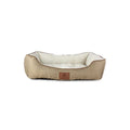Taupe Herringbone Cuddler Pet Bed S40009
