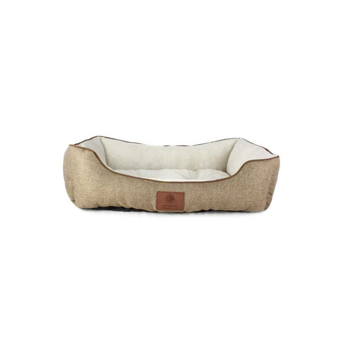 Taupe Herringbone Cuddler Pet Bed S40009