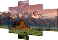 5 Piece Framed Canvas Landscape Art (60''Wx32''H) C434