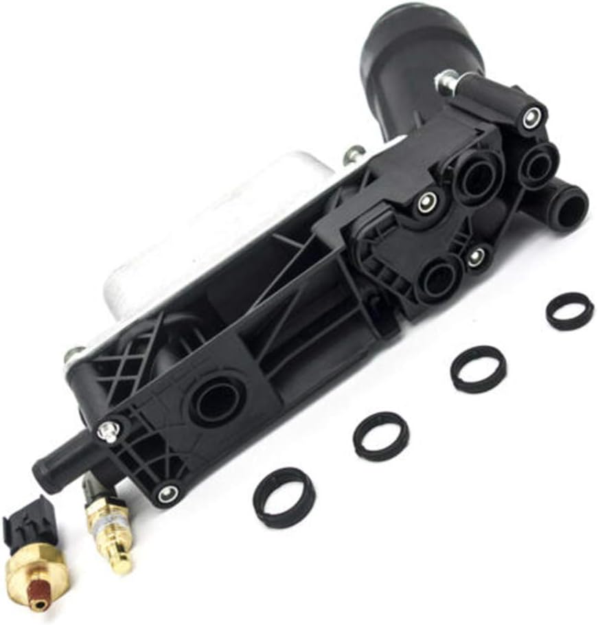Engine Oil Filter Cooler Housing Assembly Complete Kit Compatible with 3.6L E62540