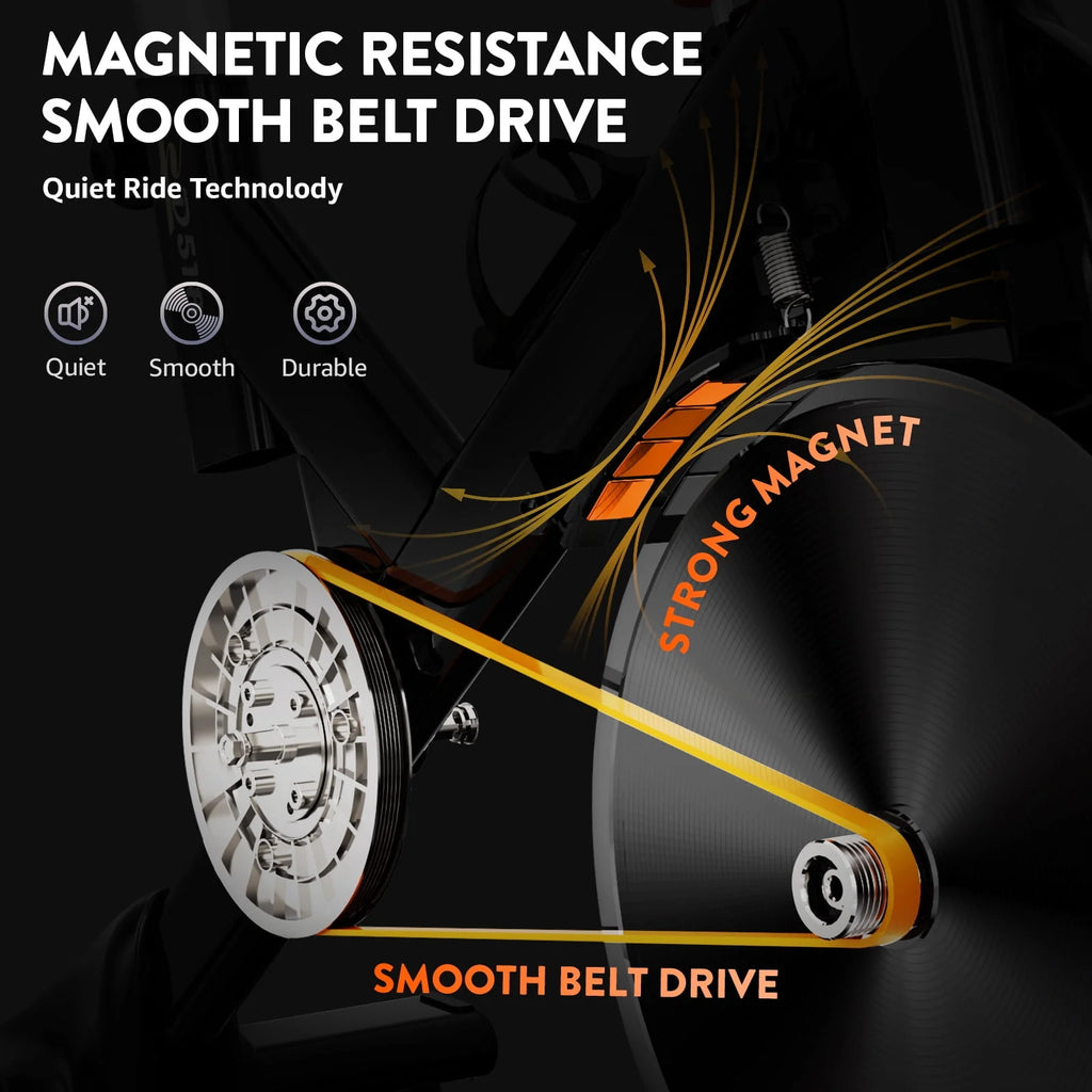 Indoor Cycling Bike with Silent Magnetic Resistance W828219