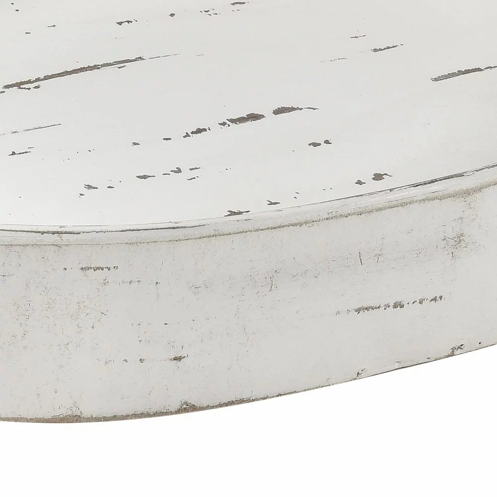 19.75 Inch Oval Ottoman Tray D584