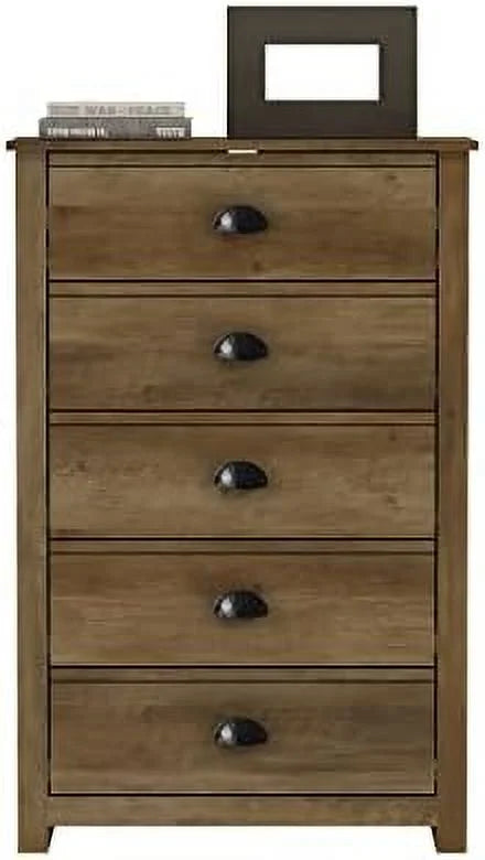 5 Drawer Wood Dresser Q251