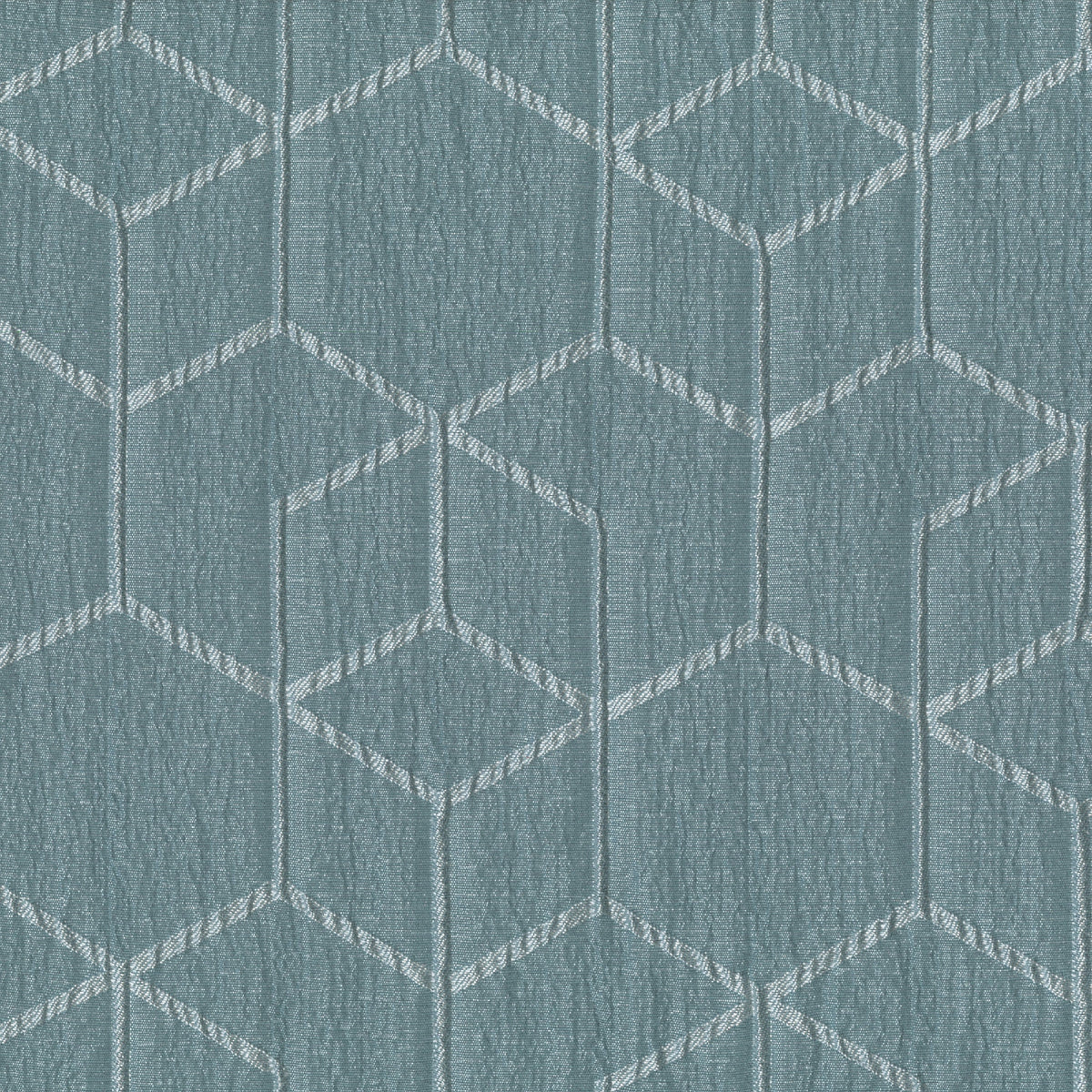 Blackout Geometric Single Curtain Panel, 50" x 84", Aqua Slate Y44920