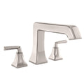 Polished Nickel Roman Tub Filler Faucet Double Handle C6997