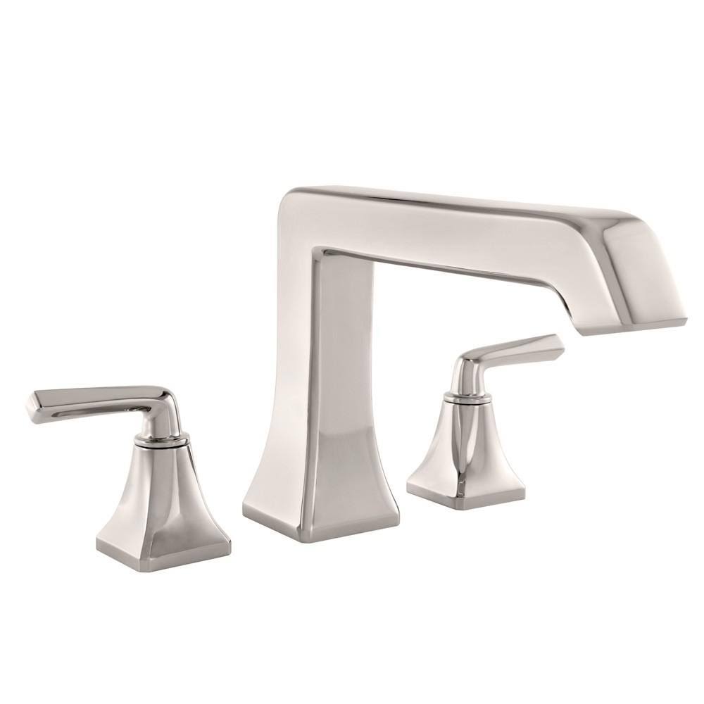 Polished Nickel Roman Tub Filler Faucet Double Handle C6997
