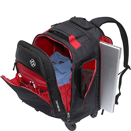 Black 19-Inch Rolling Backpack H2531
