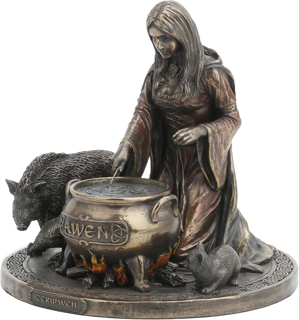 6.25 Tall Cold Cast Resin Antique Bronze Finish Statue Figurine Z28247