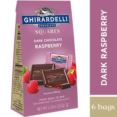 Dark Chocolate Raspberry Squares Case of 6 T38225