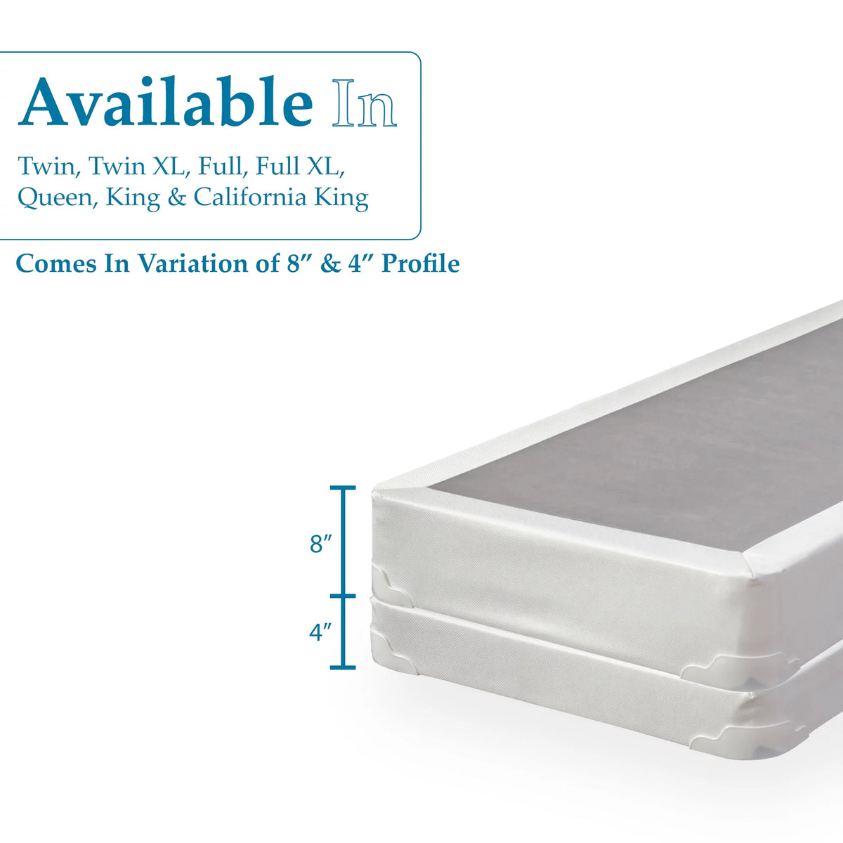 8” Split Fully Assembled Box Spring for Mattress, Queen X1572