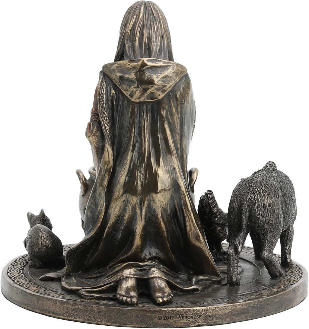 6.25 Tall Cold Cast Resin Antique Bronze Finish Statue Figurine Z28247
