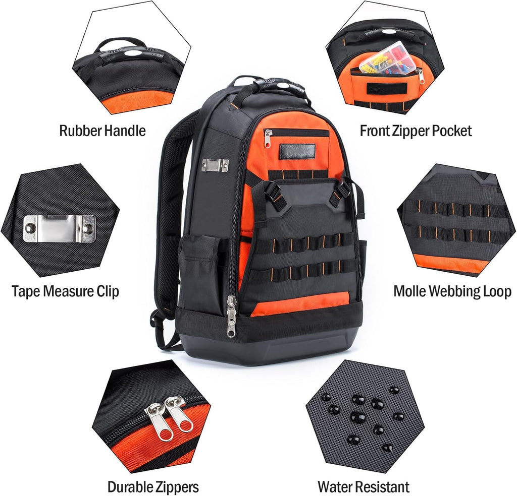Heavy Duty Tool Backpack with Waterproof Base S9230