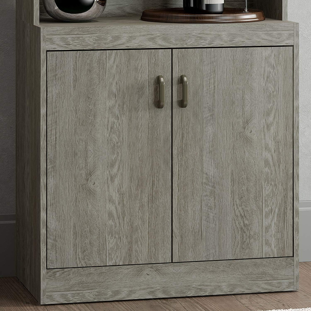 Microwave Cabinet with Double Glass Doors Z8051