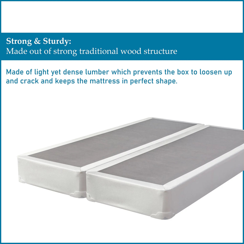 8” Split Fully Assembled Box Spring for Mattress, Queen X1572