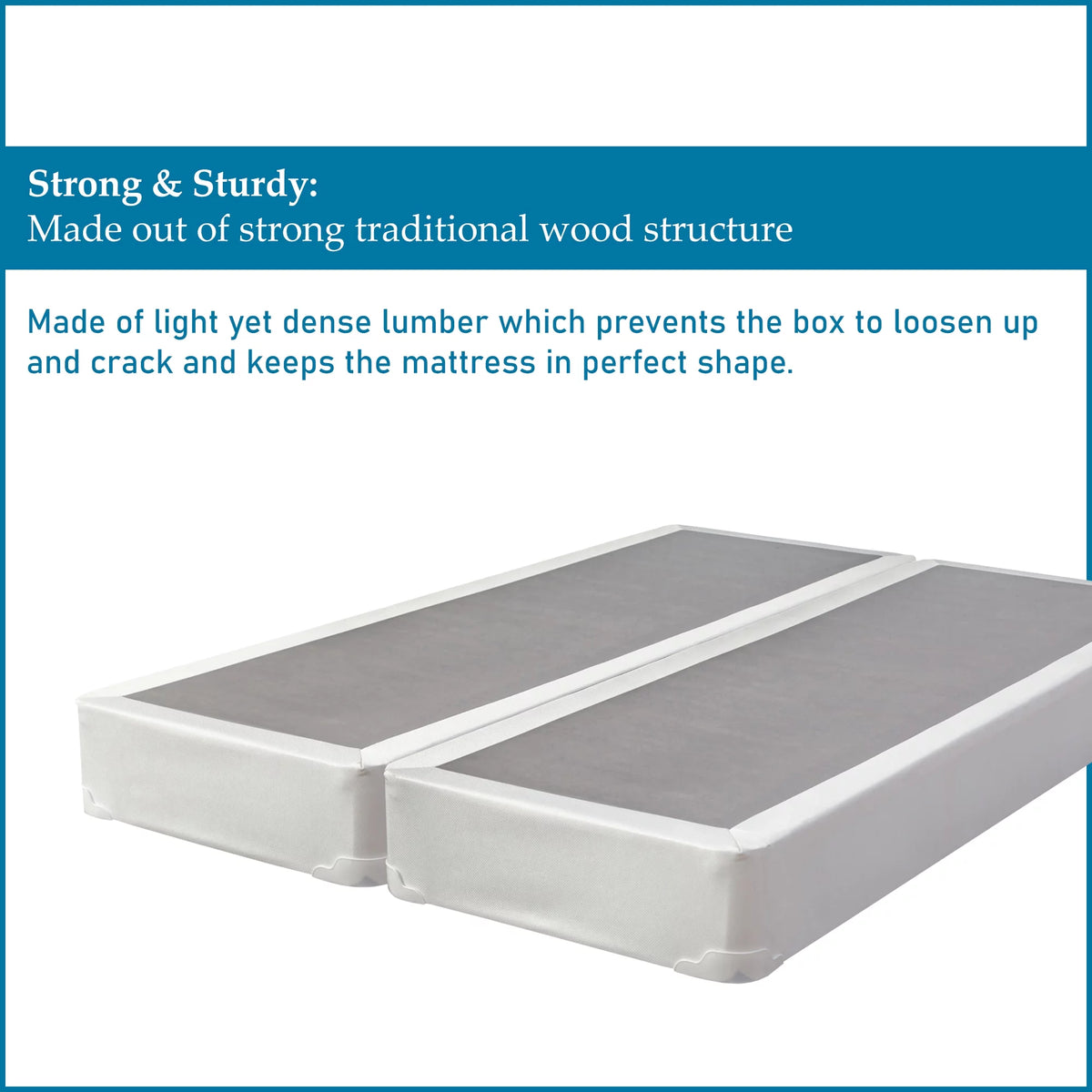 8” Split Fully Assembled Box Spring for Mattress, Queen X1572