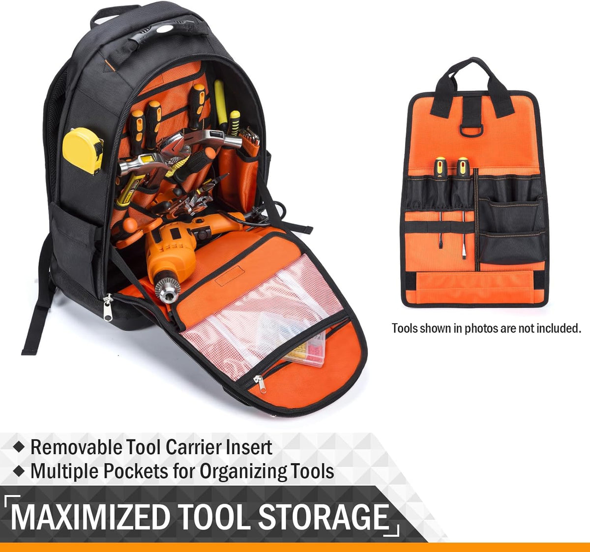 Heavy Duty Tool Backpack with Waterproof Base S9230