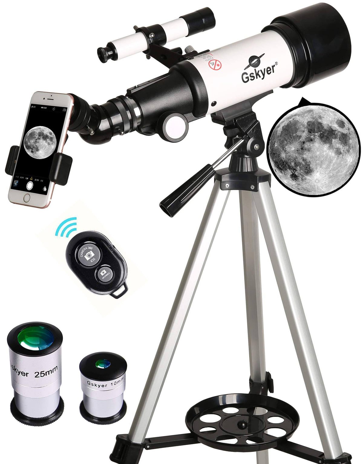 70mm Aperture 400mm AZ Mount Refractor Telescope Z585648