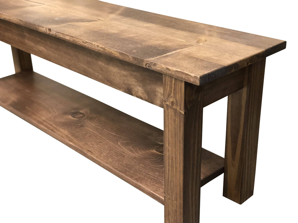 Bench with Shelf 72 Inches Z6375